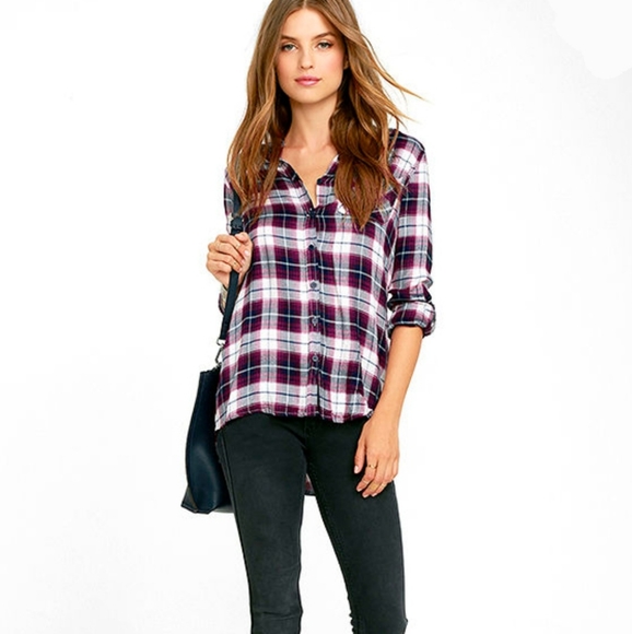 Abercrombie & Fitch Tops - Abercrombie & Fitch Flannel Plaid Button Up Shirt